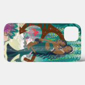 Zeemeermin Familie (bruine huid en ogen) Case-Mate iPhone Case (Achterkant (horizontaal))