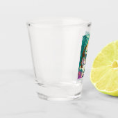 Zeemeermin Familie (donkere blondjes) Shot Glas (Links)