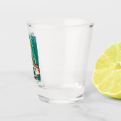 Zeemeermin Familie (donkere blondjes) Shot Glas (Rechts)