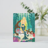 Zeemeermin Familie (lichte blondjes) Briefkaart (Staand voorkant)