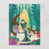 Zeemeermin Familie (lichte blondjes) Briefkaart (Voorkant)