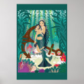 Zeemeermin Familie Poster (Voorkant)