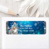 Zeemeermin Fantasie Blond Betoverd Feest Etiket (Insitu)