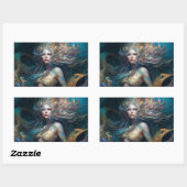 Zeemeermin Fantasie Dromen Rechthoekige Sticker (Vel)
