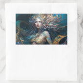 Zeemeermin Fantasie Dromen Rechthoekige Sticker (Tas)