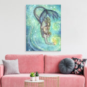 Zeemeermin Fantasie Kunst van Molly Harrison Canvas Afdruk (Insitu (Woonkamer))