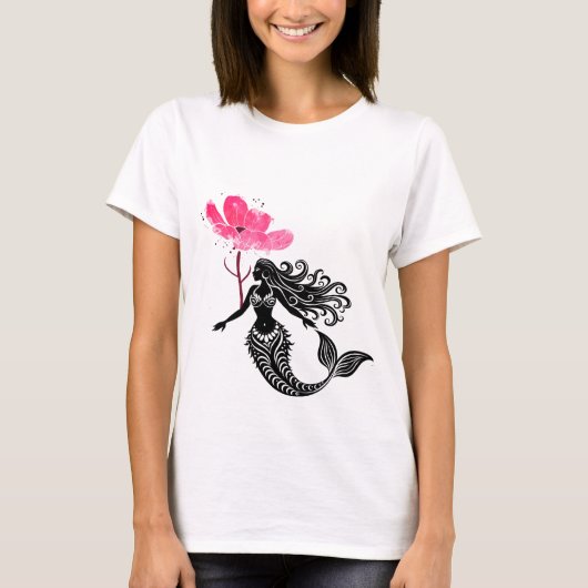 Zeemeermin, fantasie t-shirt (Voorkant)