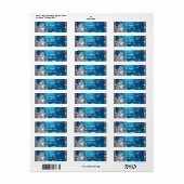 Zeemeermin Fantasy Blond Betoverde Feest Etiket (Full Sheet)
