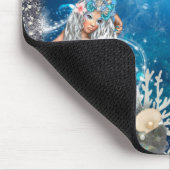 Zeemeermin Fantasy Blond Betoverde Strand Computer Muismat (Hoek)