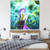 Zeemeermin Fantasy Canvas Print (Insitu (Slaapkamer))