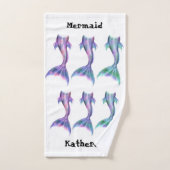 Zeemeermin Fantasy Fairy Tales Cartoon Tails Bad Handdoek (Handdoek)