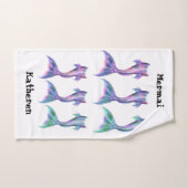 Zeemeermin Fantasy Fairy Tales Cartoon Tails Bad Handdoek (Handdoek)