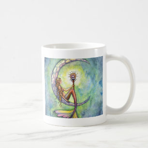 Zeemeermin Fantasy Feeënkunst door Molly Harrison Koffiemok