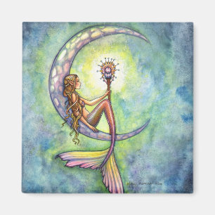 Zeemeermin Fantasy Feeënkunst door Molly Harrison Magneet