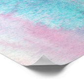 Zeemeermin Fantasy Kunst Poster Regenboog (Hoek)