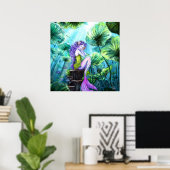 Zeemeermin Fantasy Poster (Thuiskantoor)