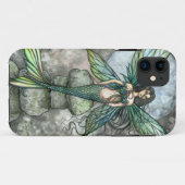 Zeemeermin Fee Groene iPhone Hoes (Achterkant (horizontaal))