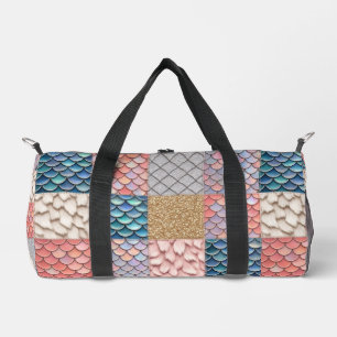 Zeemeermin Feeëriek Pastel Monogram Reisbag Plunjezak
