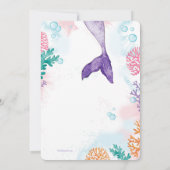 Zeemeermin Feestje 2 Kaart (Achterkant)