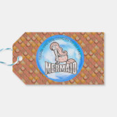 Zeemeermin Feestje Bedankt Cadeaubijsluiter Cadeaulabel (Achterkant Horizontaal)