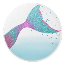 Zeemeermin Fin Decoratieve Knop voor Dresser