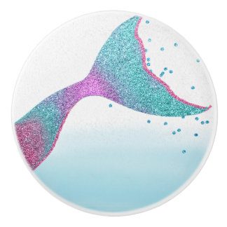 Zeemeermin Fin Decoratieve Knop voor Dresser