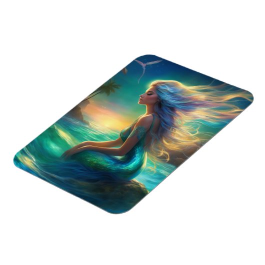 Zeemeermin flexibele fotomagneet magneet (Linkerzijde)