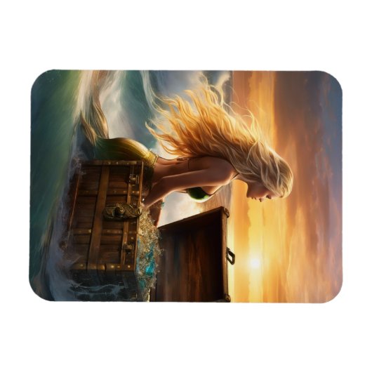 Zeemeermin flexibele fotomagneet magneet (Horizontaal)