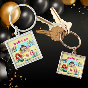 Zeemeermin Foto Gepersonaliseerde Sleutelhanger Ve