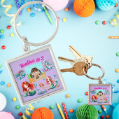 Zeemeermin Foto Gepersonaliseerde Sleutelhanger Ve