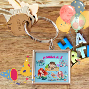 Zeemeermin Foto Gepersonaliseerde Sleutelhanger Ve