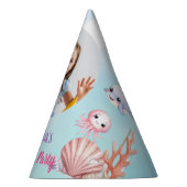 Zeemeermin Foto onder het zee Verjaardag Feesthoedjes (Rechts)