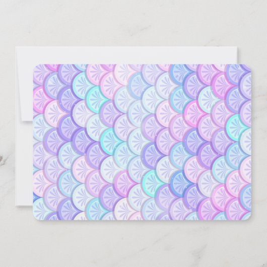 Zeemeermin foto uitnodiging (Achterkant)