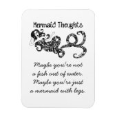 Zeemeermin Gedachten: Vis uit het water Magneet (Verticaal)