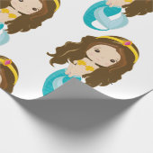 Zeemeermin geel inpakpapier (Hoek)