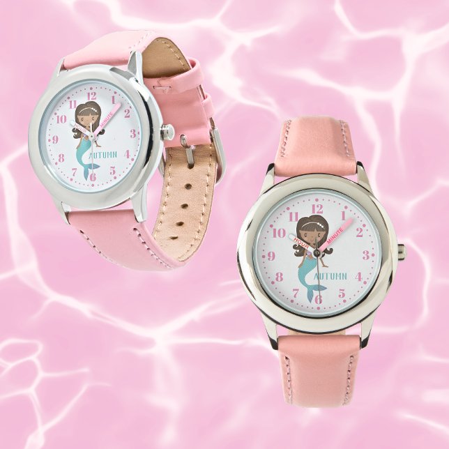 Zeemeermin gepersonaliseerd aangepaste Kind horlog Horloge (Creator heeft geüpload)