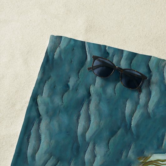  zeemeermin gepersonaliseerd strandlaken (In situ)