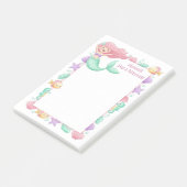 Zeemeermin gepersonaliseerde mitswa post-it® notes (Schuin)