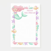 Zeemeermin gepersonaliseerde mitswa post-it® notes (Voorkant)