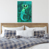  zeemeermin gewikkelde cava's canvas afdruk (Insitu (Slaapkamer))