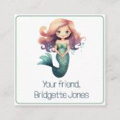 Zeemeermin Gift Kaart Behuizing (Voorkant)