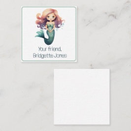 Zeemeermin Gift Kaart Behuizing