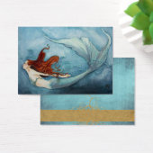 Zeemeermin Gift Label Rood B3 Visitekaartjes (Bureau)