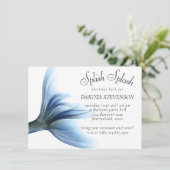 Zeemeermin Glam | Dusty Ice Blue Luster Splish Spl Kaart (Staand voorkant)