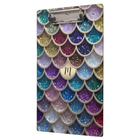 Zeemeermin Glam Glitter Schubben Klembord (Links)