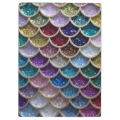 Zeemeermin Glam Glitter Schubben Klembord (Achterkant)