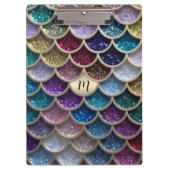 Zeemeermin Glam Glitter Schubben Klembord (Voorkant)