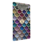 Zeemeermin glam glitterschalen mini klembord (Schuin)