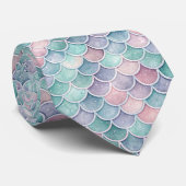 Zeemeermin Glam Pastelkleuren Das (Opgerold)