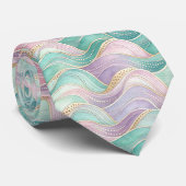Zeemeermin Glam Pastelkleuren Das (Opgerold)